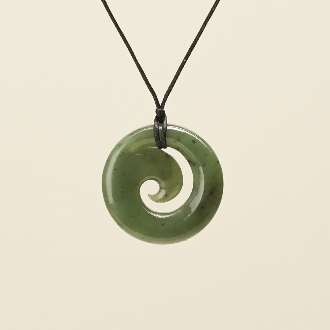 Koru Greenstone Small Pendant