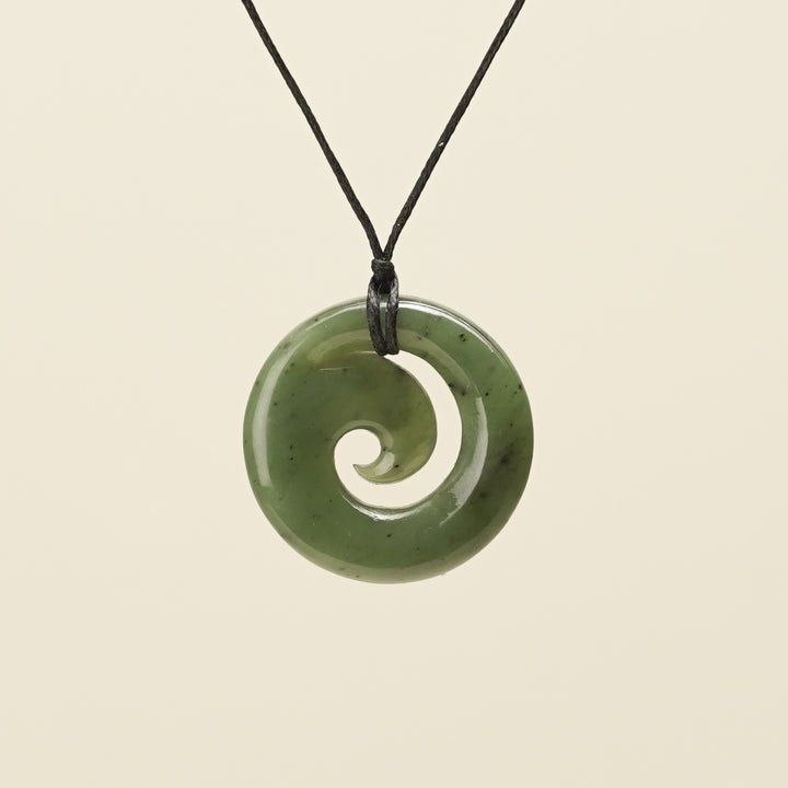 Koru Greenstone Small Pendant