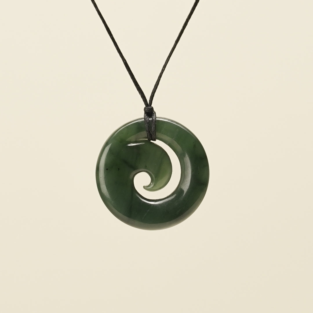 Koru Greenstone Small Pendant