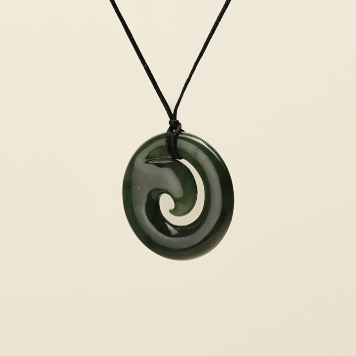 Koru Greenstone Small Pendant