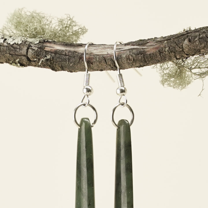 Drop Pounamu Small Earrings 45mm