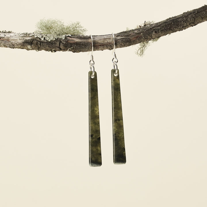 Medium Tangiwai Pounamu Earrings 49mm