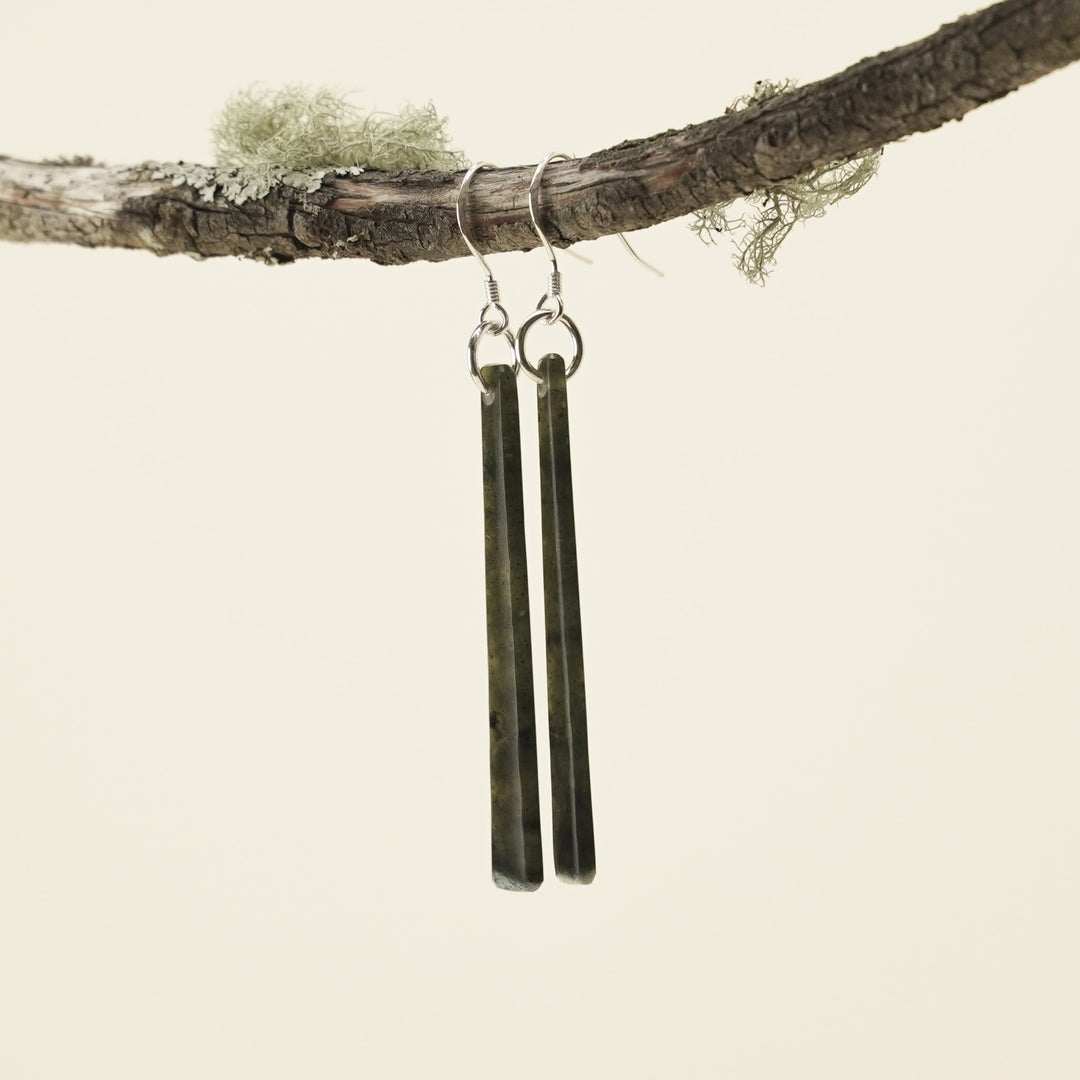 Medium Tangiwai Pounamu Earrings 49mm