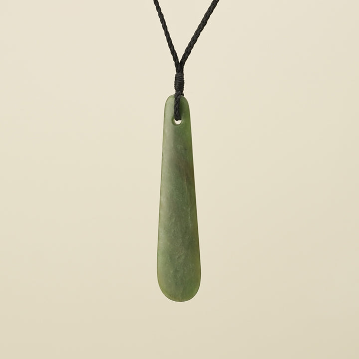 Roimata Matte Medium Kahurangi Pendant, Black Binding