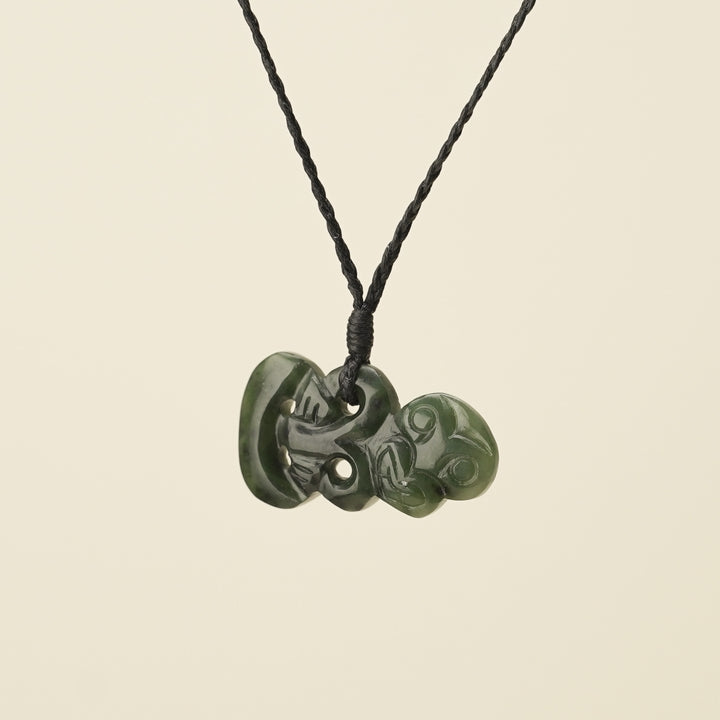 Hei Tiki Kawakawa Small Pendant