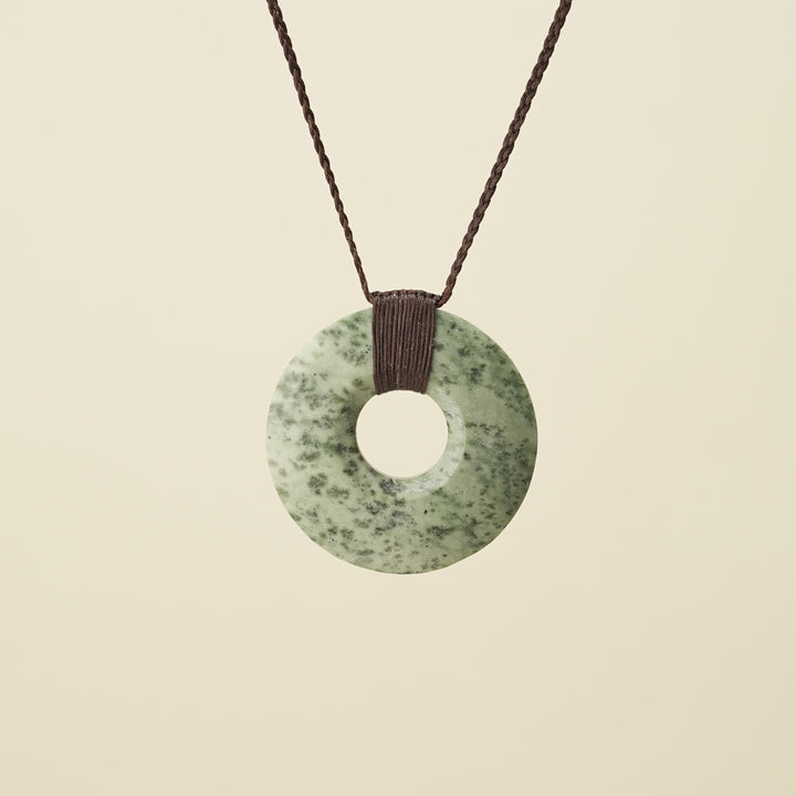 Porowhita Circle of Life Kōkopu Pounamu Large, Brown Binding