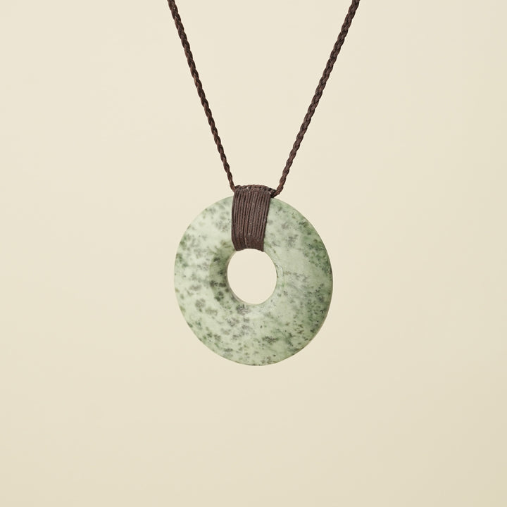 Porowhita Circle of Life Kōkopu Pounamu Large, Brown Binding