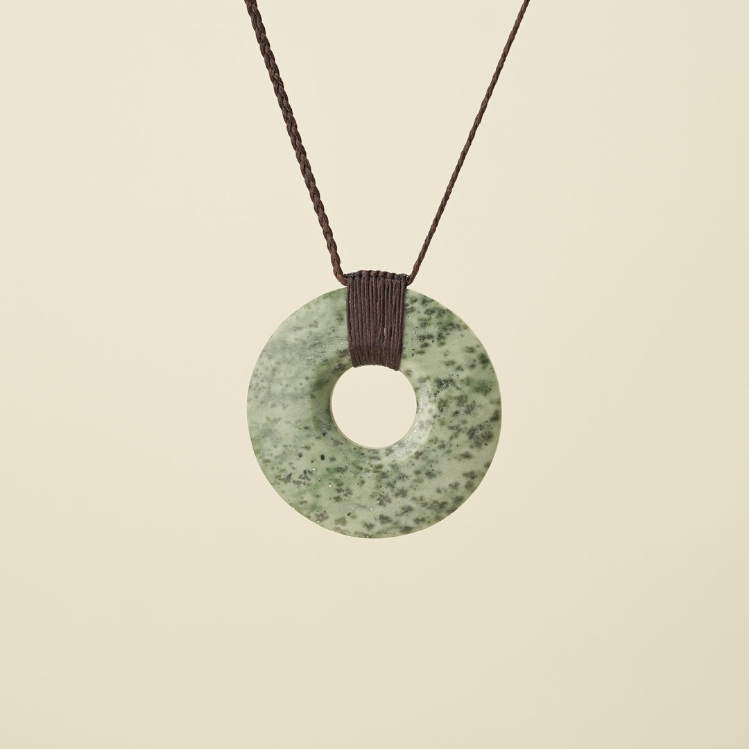Porowhita Circle of Life Kōkopu Pounamu Large, Brown Binding