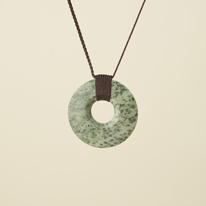 Porowhita Circle of Life Kōkopu Pounamu Large, Brown Binding