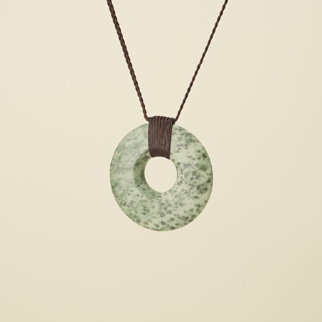 Porowhita Circle of Life Kōkopu Pounamu Large, Brown Binding