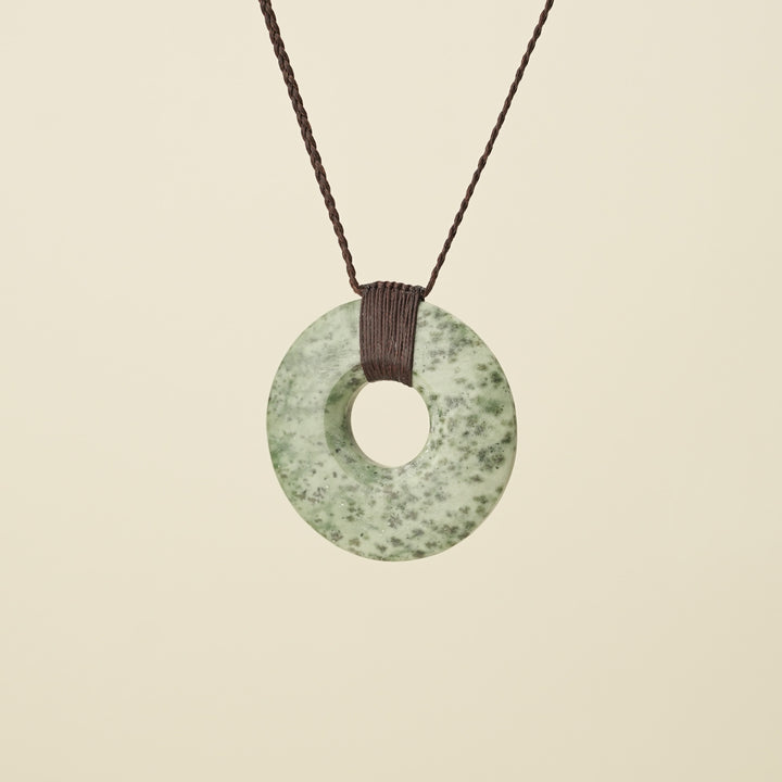 Porowhita Circle of Life Kōkopu Pounamu Large, Brown Binding