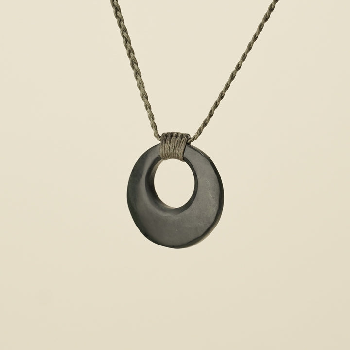 Porowhita Circle of Life Kawakawa Pounamu Small, Khaki Binding