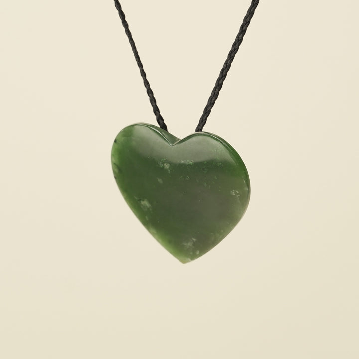 Manawa Heart Kahurangi Pounamu Large Pendant