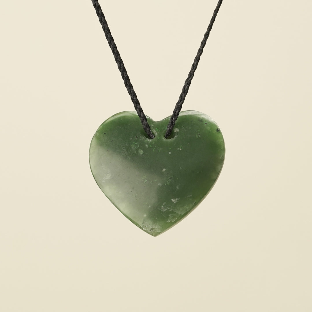 Manawa Heart Kahurangi Pounamu Large Pendant
