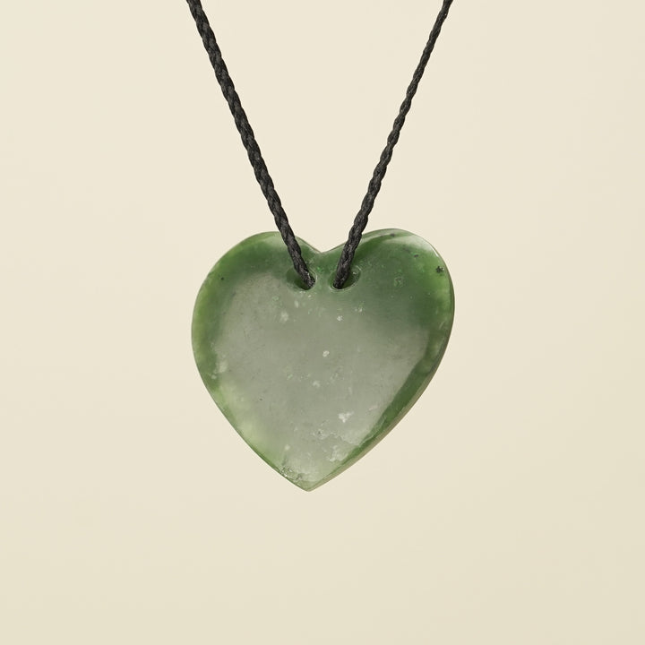 Manawa Heart Kahurangi Pounamu Large Pendant