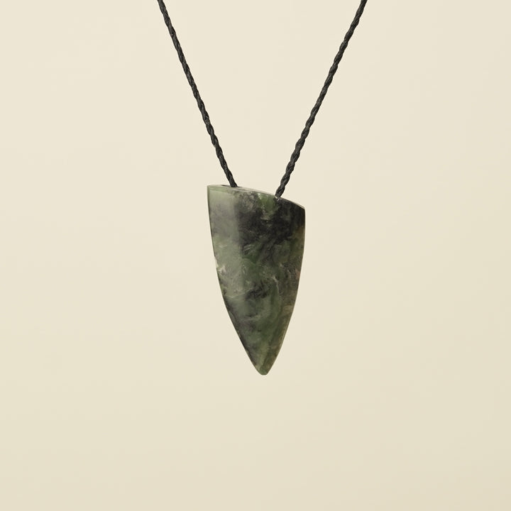 Niho Tooth Hapopo Pounamu Small Pendant