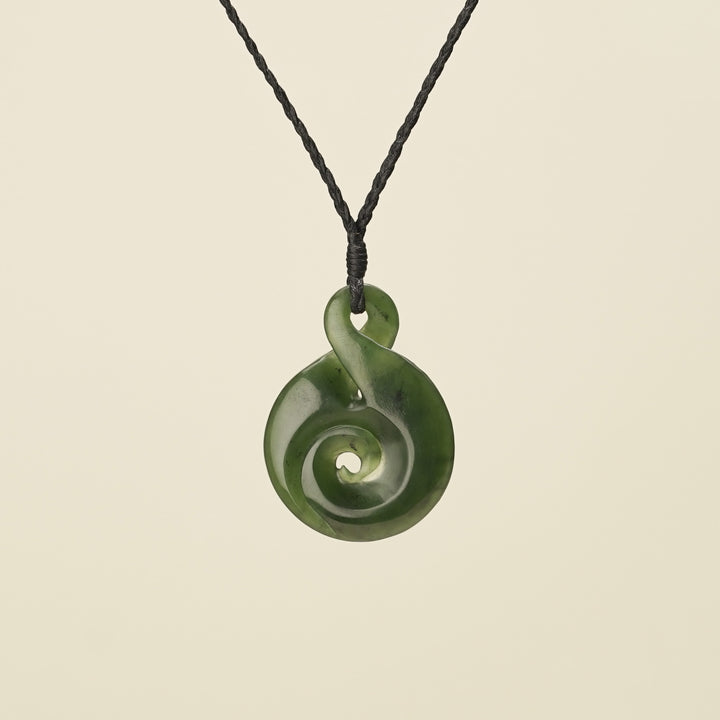 Pikorua Koru – Pounamu Medium Pendant