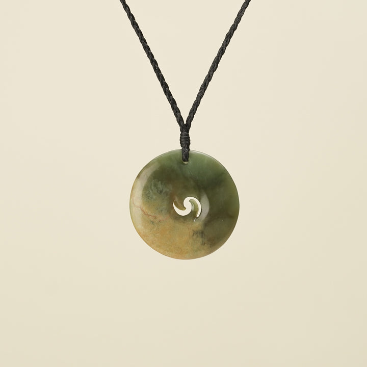 Raukaraka Pounamu Koru Pendant