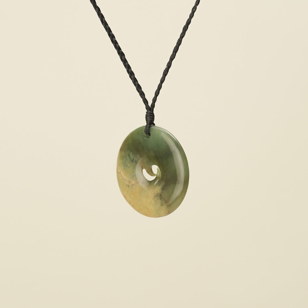 Raukaraka Pounamu Koru Pendant