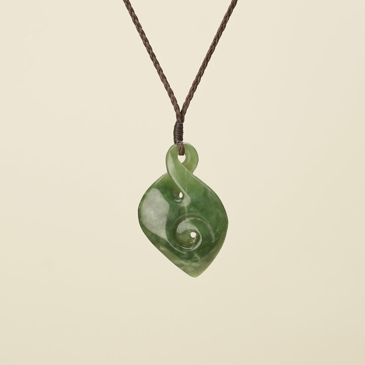 Large Pikorua Koru Pounamu Pendant