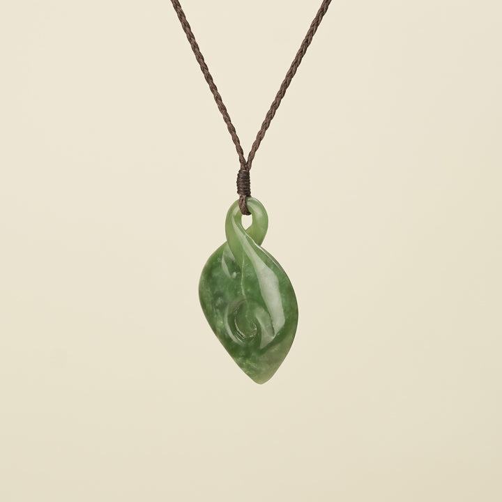 Large Pikorua Koru Pounamu Pendant