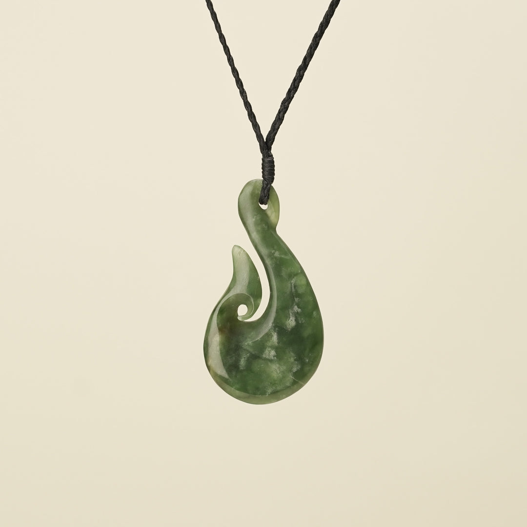 Medium Large Hei Matau Pounamu Pendant