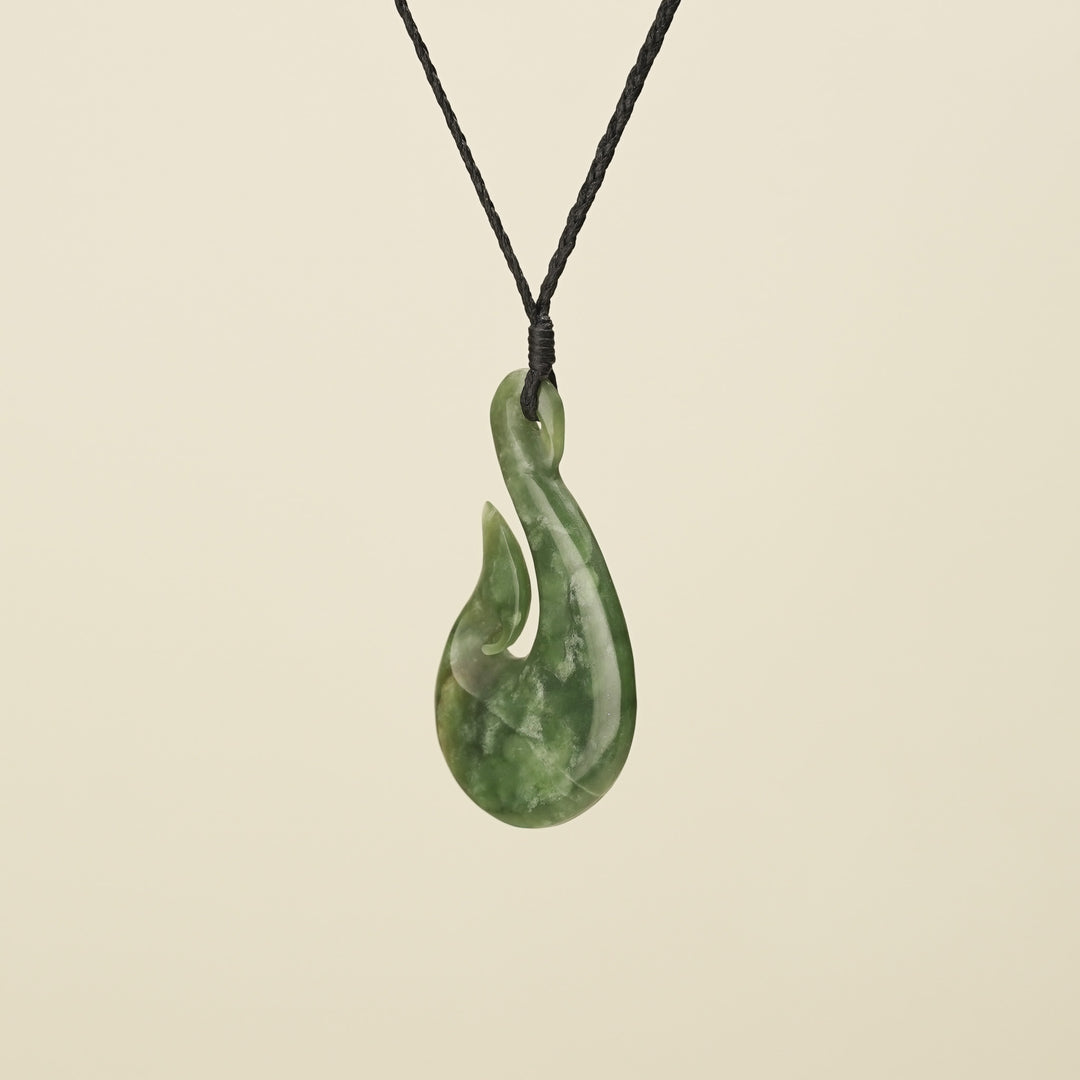 Medium Large Hei Matau Pounamu Pendant