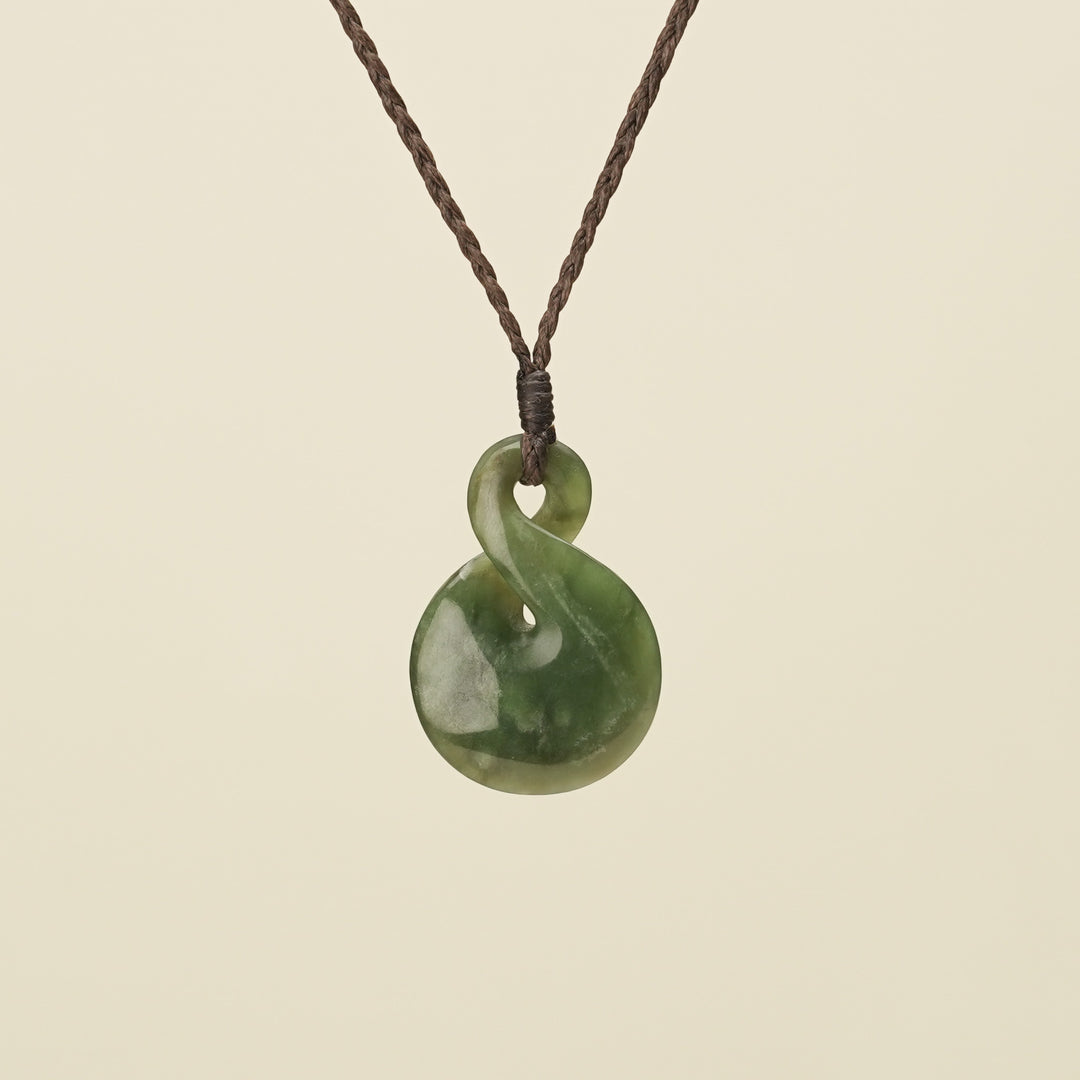 Pikorua Greenstone Small - Pendant