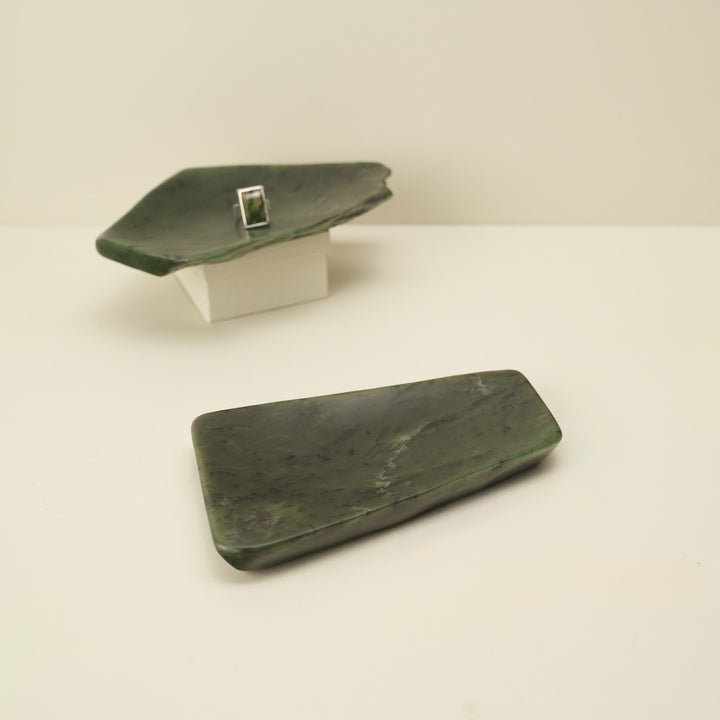 Jade Greenstone Natural Bowl Small