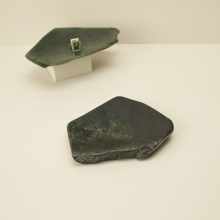 Jade Greenstone Natural Bowl Small