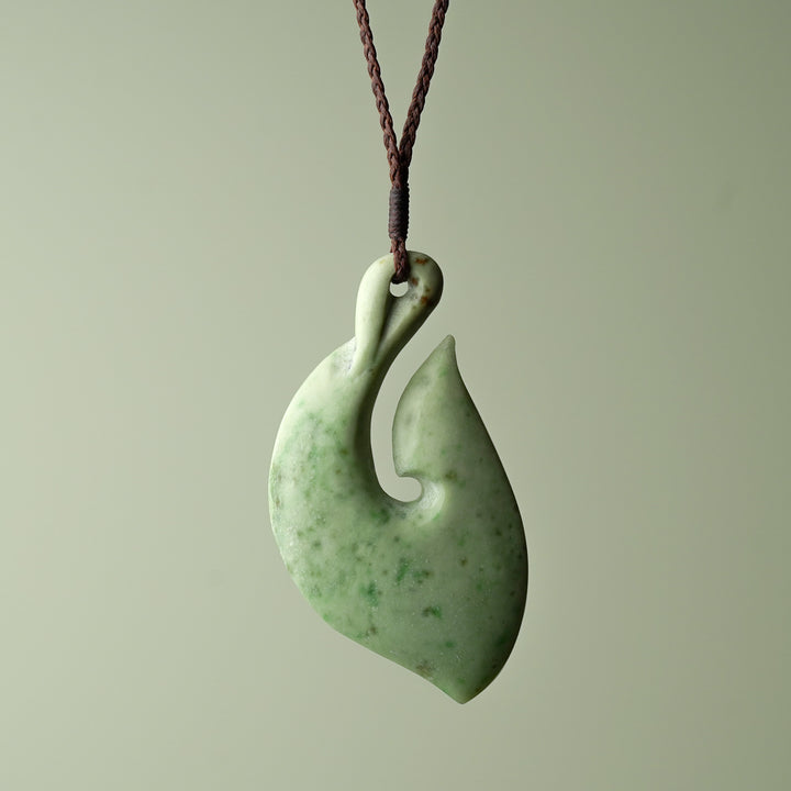 Large Inanga Greenstone Hei Matau