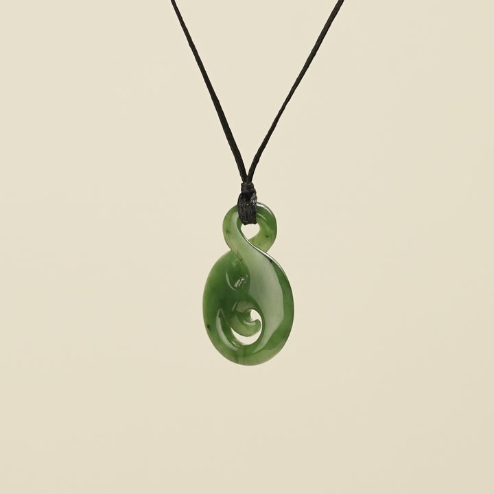 Pikorua Koru Small Greenstone Pendant