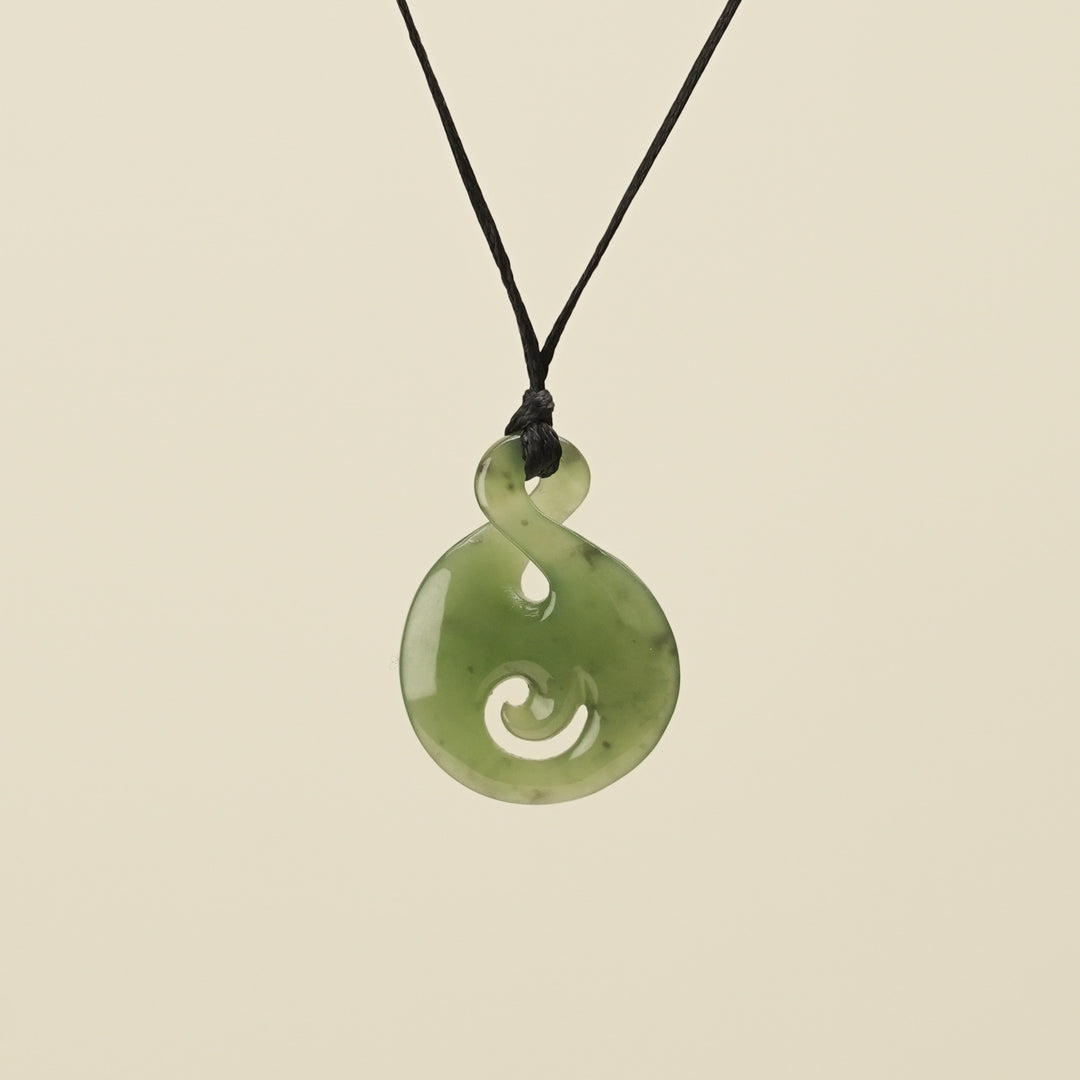 Pikorua Koru Small Greenstone Pendant