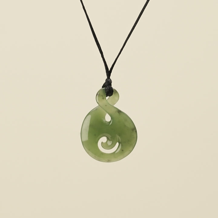 Pikorua Koru Small Greenstone Pendant