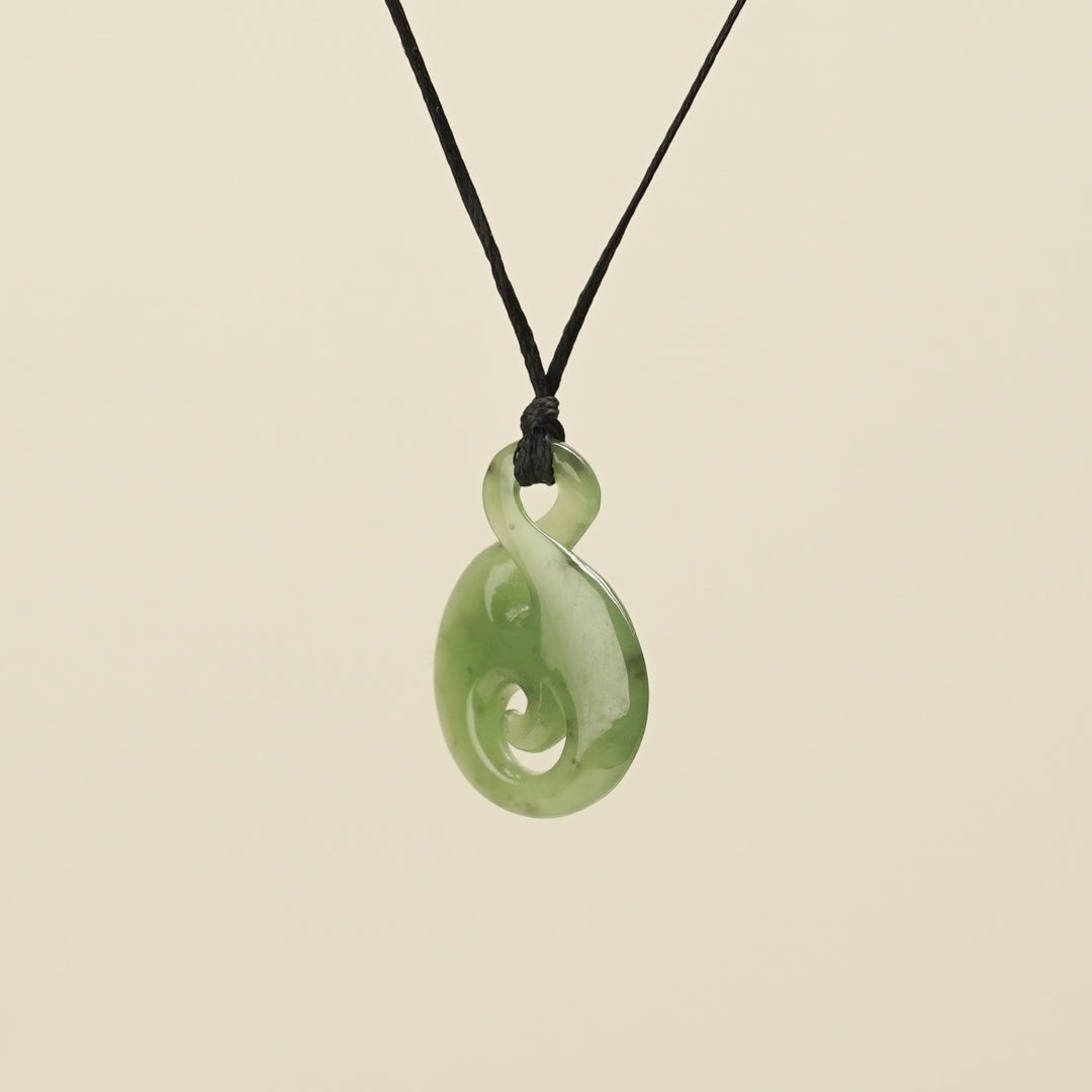 Pikorua Koru Small Greenstone Pendant