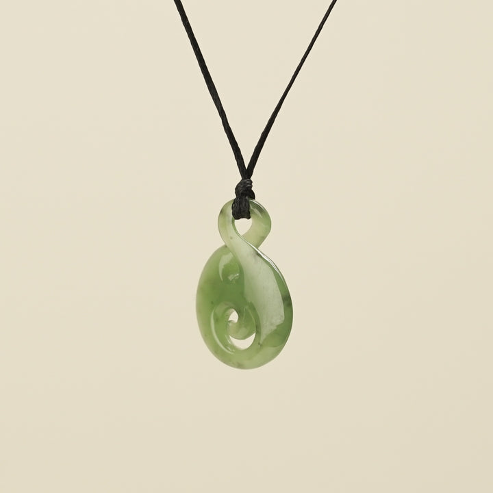 Pikorua Koru Small Greenstone Pendant