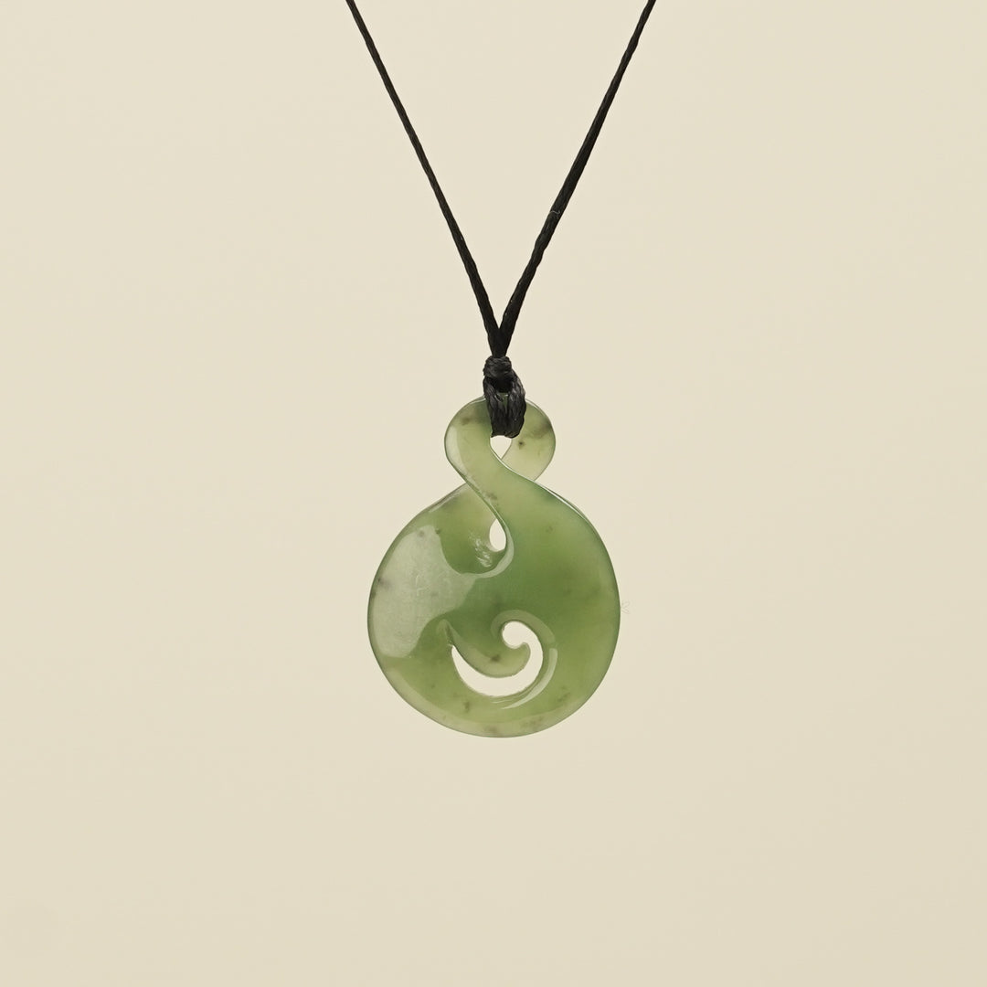 Pikorua Koru Small Greenstone Pendant