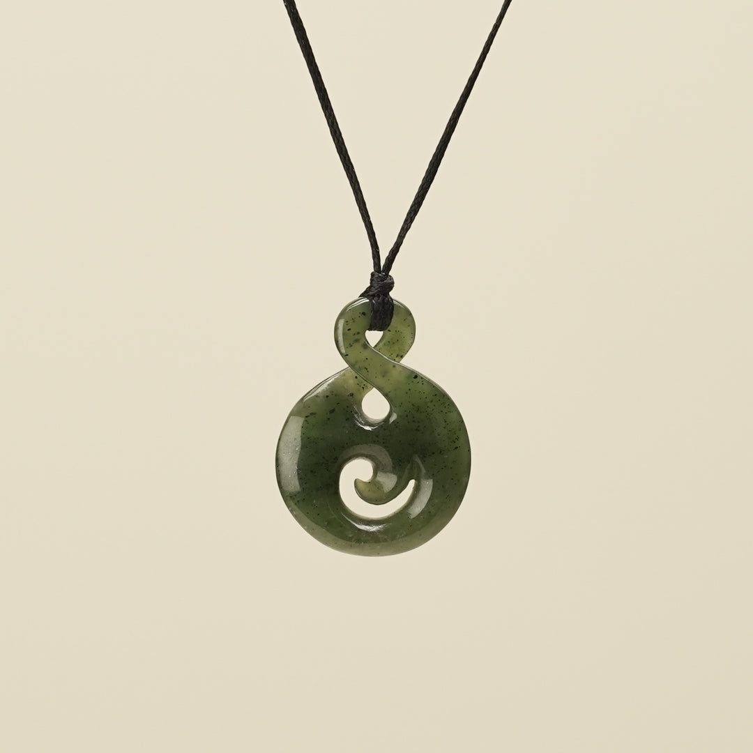 Pikorua Koru Small Greenstone Pendant