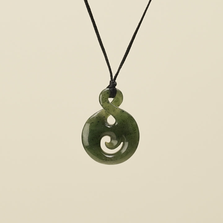 Pikorua Koru Small Greenstone Pendant