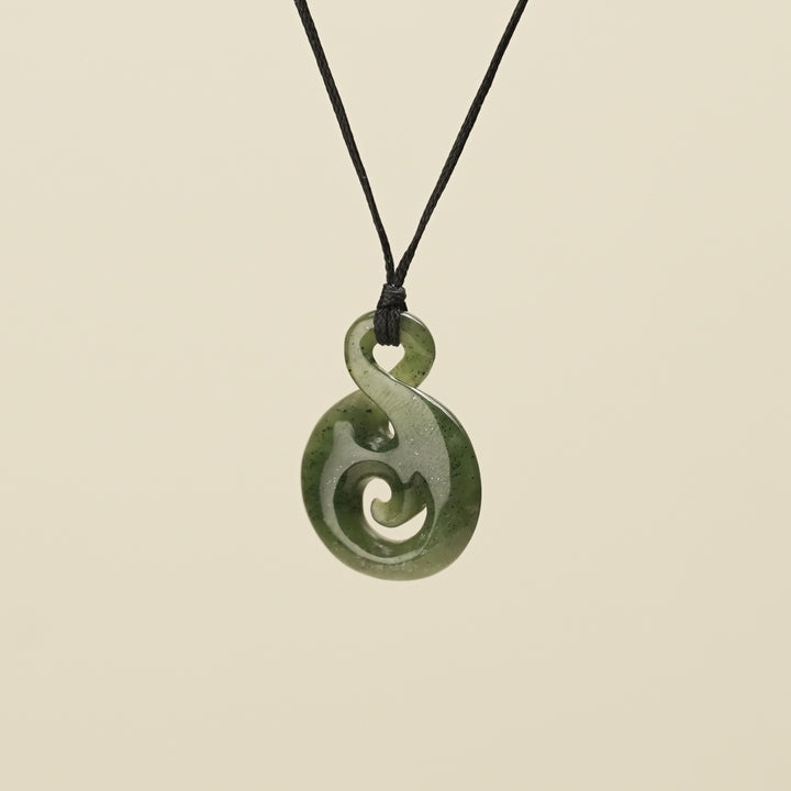 Pikorua Koru Small Greenstone Pendant