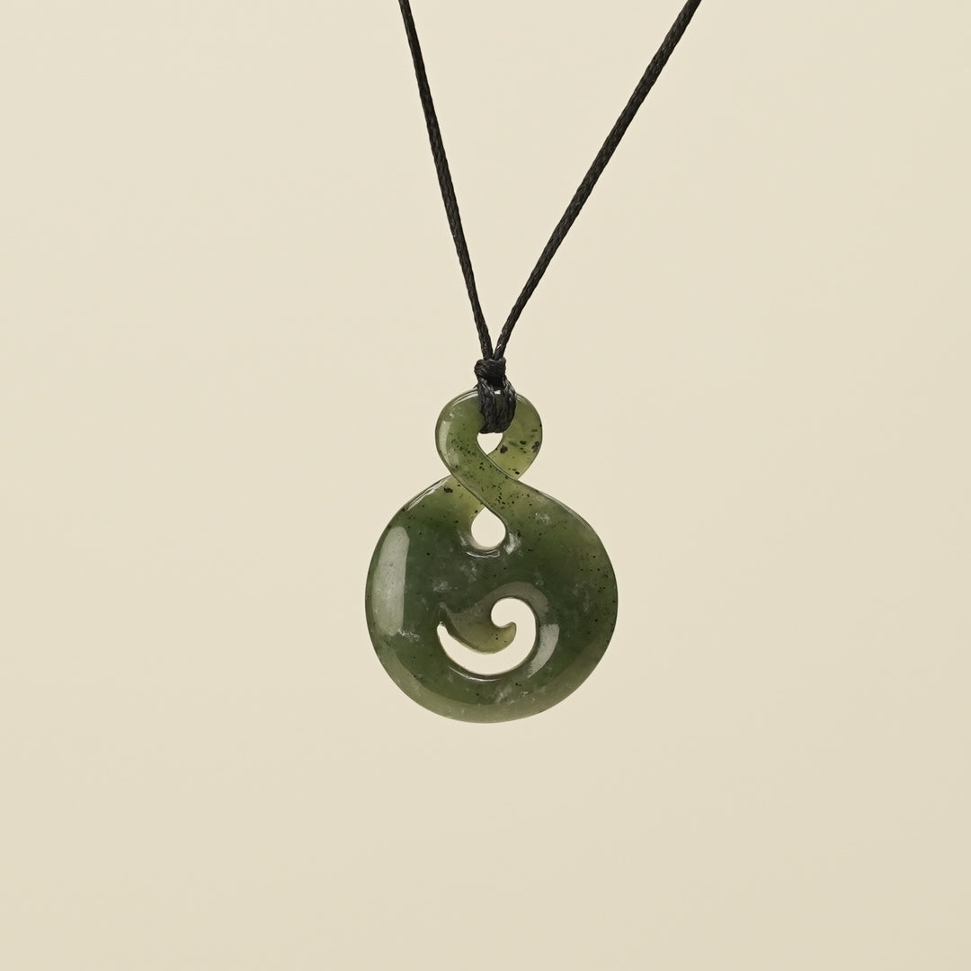 Pikorua Koru Small Greenstone Pendant