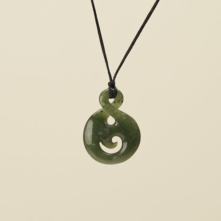 Pikorua Koru Small Greenstone Pendant