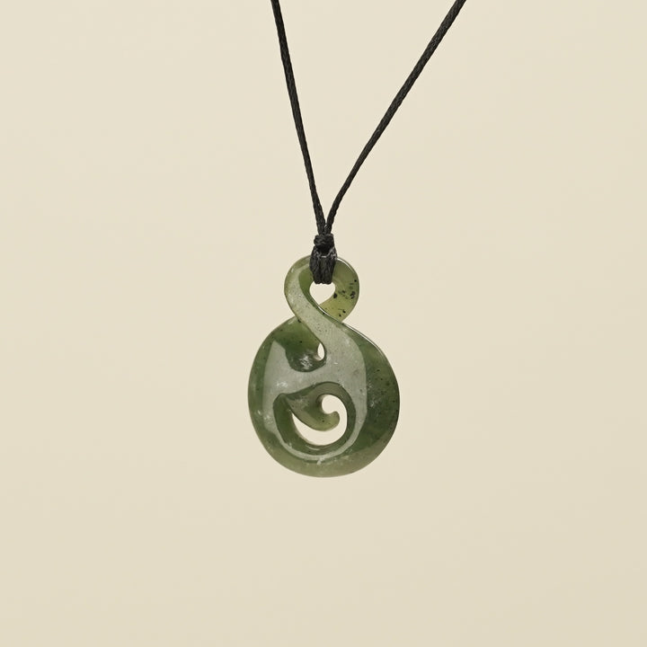 Pikorua Koru Small Greenstone Pendant