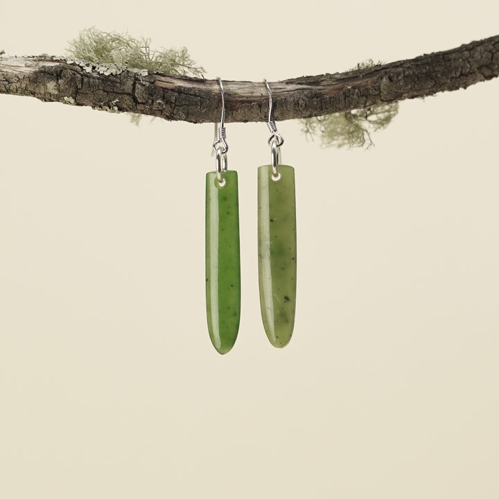 Drop Kahurangi Pounamu Small Earrings 35mm