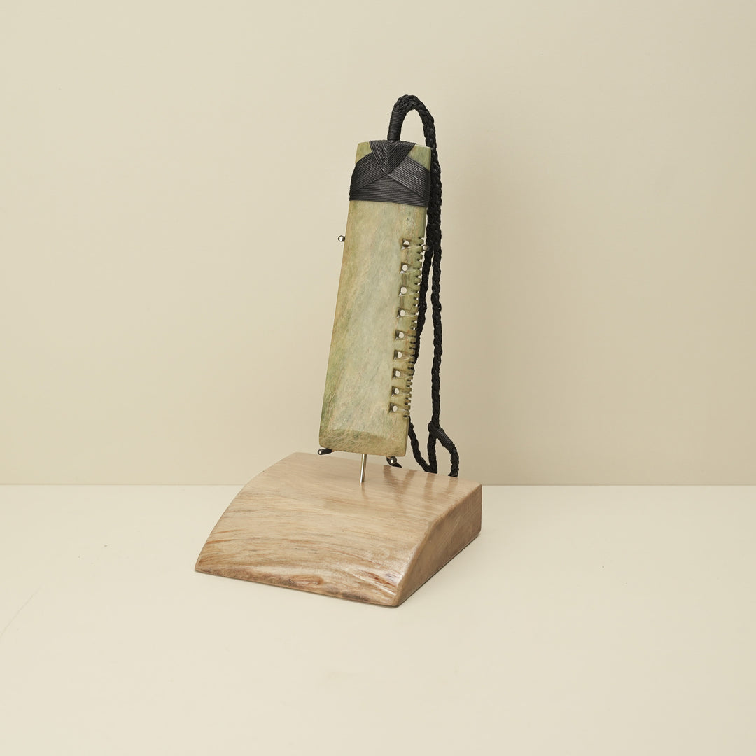 Toki Notched Raukaraka Pounamu Sculpture
