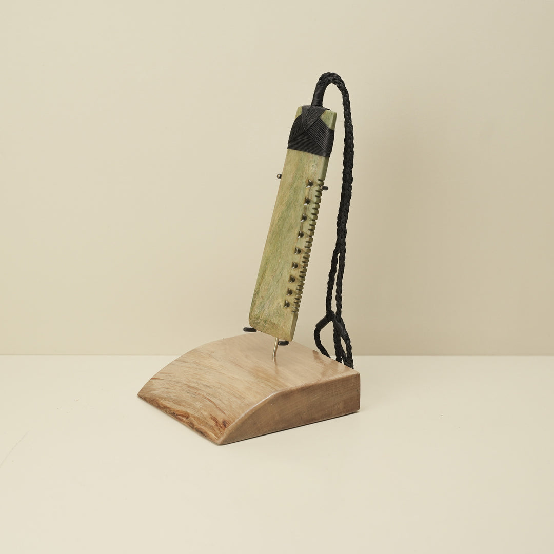 Toki Notched Raukaraka Pounamu Sculpture