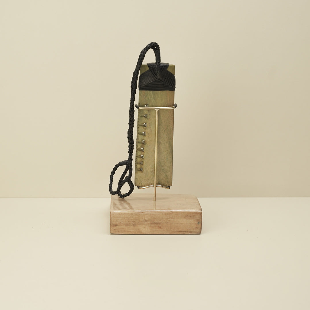 Toki Notched Raukaraka Pounamu Sculpture