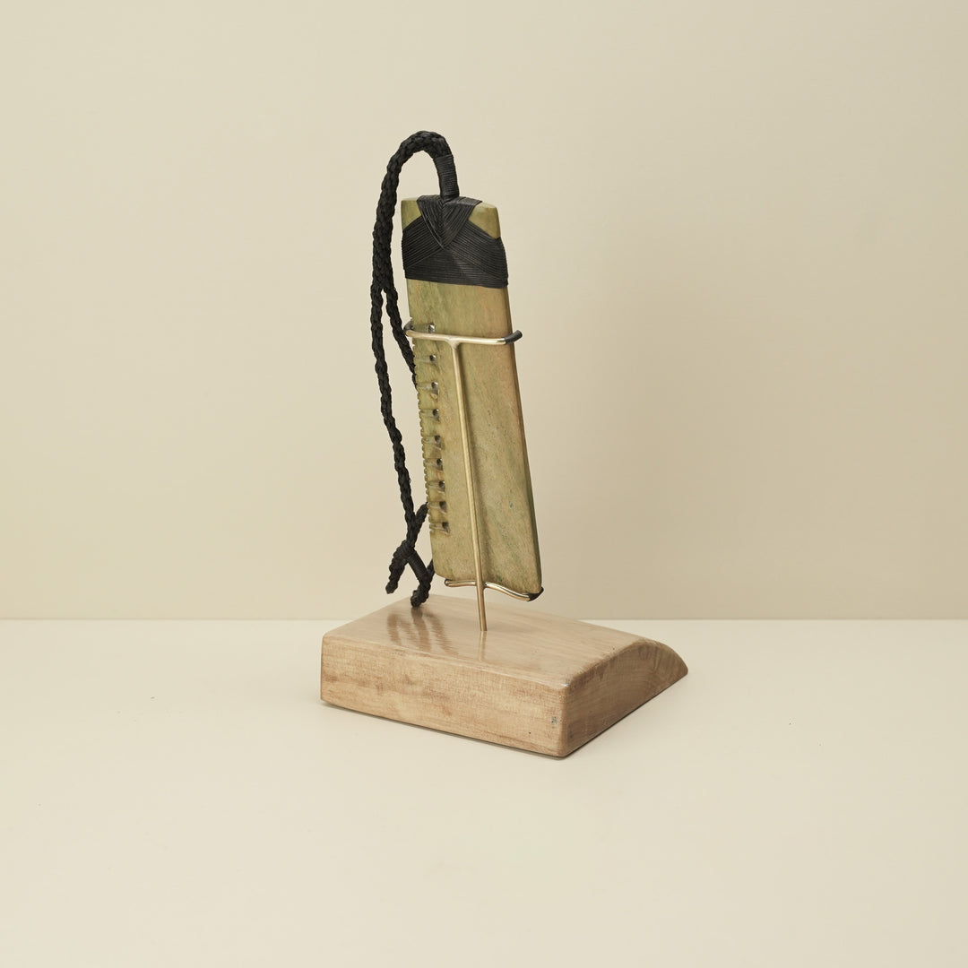 Toki Notched Raukaraka Pounamu Sculpture