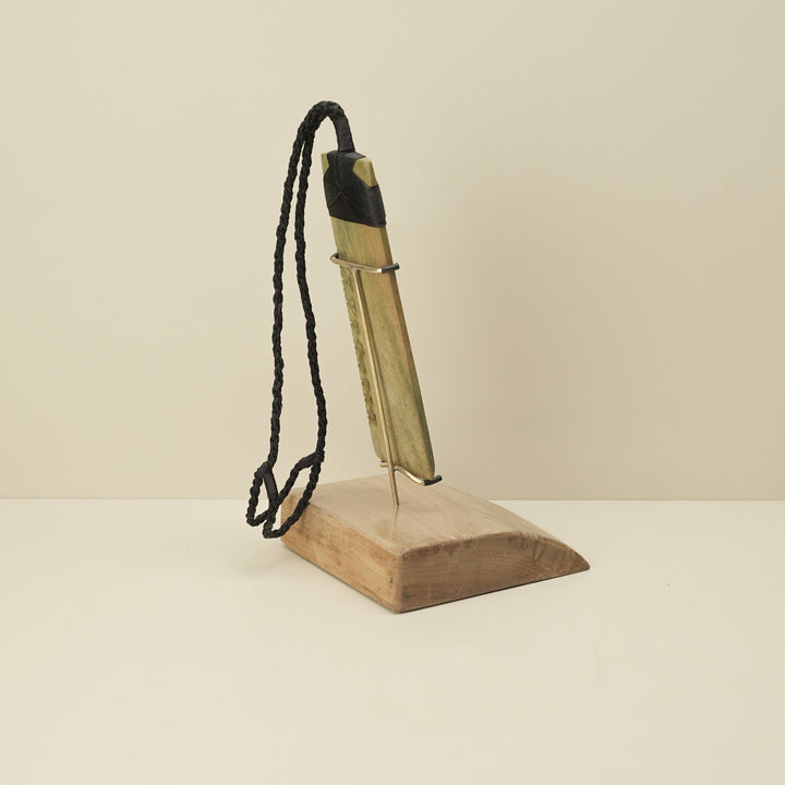 Toki Notched Raukaraka Pounamu Sculpture