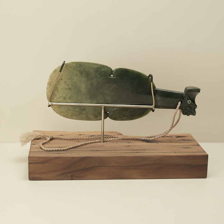 Kotiate Flower Pounamu Taniwha Sculpture